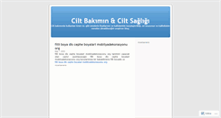 Desktop Screenshot of ciltbakimin.wordpress.com