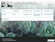 Tablet Screenshot of charlierobinson.wordpress.com