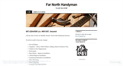 Desktop Screenshot of farnorthhandyman.wordpress.com