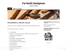 Tablet Screenshot of farnorthhandyman.wordpress.com