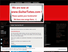 Tablet Screenshot of guitartutee.wordpress.com