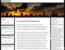 Tablet Screenshot of covenofsix.wordpress.com