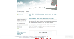 Desktop Screenshot of fearmastery.wordpress.com