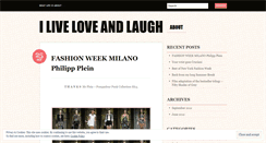 Desktop Screenshot of iliveloveandlaugh.wordpress.com