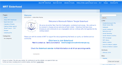 Desktop Screenshot of mrtsisterhood.wordpress.com