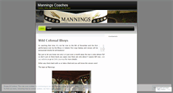 Desktop Screenshot of manningscoaches.wordpress.com