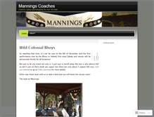 Tablet Screenshot of manningscoaches.wordpress.com