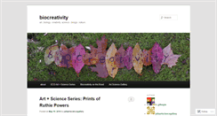 Desktop Screenshot of biocreativity.wordpress.com