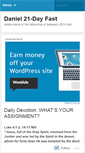 Mobile Screenshot of daniel21dayfast.wordpress.com