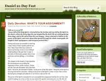 Tablet Screenshot of daniel21dayfast.wordpress.com