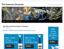 Tablet Screenshot of cameronchronicle.wordpress.com