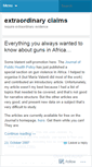Mobile Screenshot of extraordinaryclaims.wordpress.com