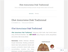 Tablet Screenshot of obataneurismaotaktradisional.wordpress.com