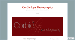 Desktop Screenshot of corbielynphotography.wordpress.com