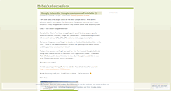 Desktop Screenshot of mohak.wordpress.com