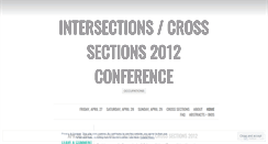 Desktop Screenshot of intersections2012.wordpress.com
