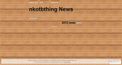 Desktop Screenshot of nkotbthingnews.wordpress.com