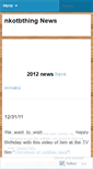 Mobile Screenshot of nkotbthingnews.wordpress.com