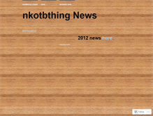 Tablet Screenshot of nkotbthingnews.wordpress.com