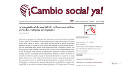 Desktop Screenshot of cambiosocialya.wordpress.com