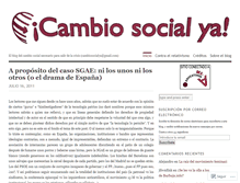 Tablet Screenshot of cambiosocialya.wordpress.com