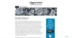 Desktop Screenshot of biggestmirror.wordpress.com