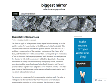 Tablet Screenshot of biggestmirror.wordpress.com