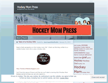 Tablet Screenshot of hockeymompress.wordpress.com