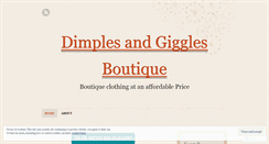 Desktop Screenshot of dimplesandgigglesboutique.wordpress.com