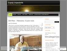 Tablet Screenshot of espejoimpaciente.wordpress.com