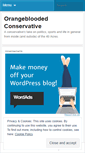 Mobile Screenshot of orangebloodedconservative.wordpress.com