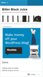 Mobile Screenshot of bitterblackjuice.wordpress.com