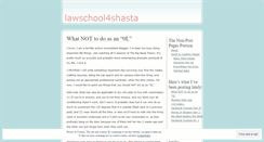 Desktop Screenshot of lawschool4shasta.wordpress.com