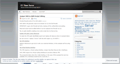 Desktop Screenshot of itimesaver.wordpress.com