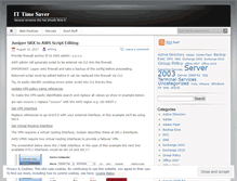 Tablet Screenshot of itimesaver.wordpress.com