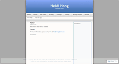 Desktop Screenshot of heidihong.wordpress.com