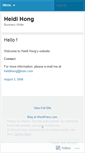 Mobile Screenshot of heidihong.wordpress.com