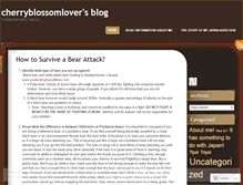 Tablet Screenshot of cherryblossomlover.wordpress.com