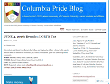 Tablet Screenshot of columbiaprideblog.wordpress.com