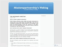 Tablet Screenshot of missionspartnership.wordpress.com