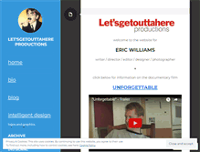 Tablet Screenshot of letsgetouttahere.wordpress.com