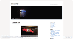 Desktop Screenshot of neonferry.wordpress.com