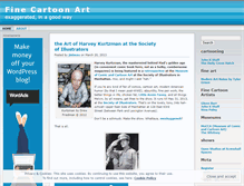 Tablet Screenshot of finecartoonart.wordpress.com