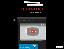 Tablet Screenshot of dhaniarfito.wordpress.com