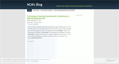 Desktop Screenshot of ncmgovpages.wordpress.com