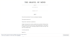 Desktop Screenshot of gravelofmind.wordpress.com