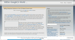 Desktop Screenshot of googlesworld.wordpress.com