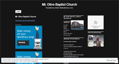 Desktop Screenshot of mountolivebaptistdayton.wordpress.com