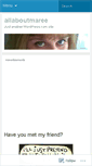 Mobile Screenshot of allaboutmaree.wordpress.com
