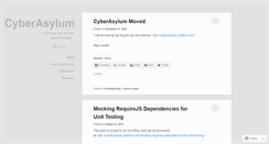 Desktop Screenshot of cyberasylum.wordpress.com